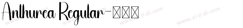 Anthurea Regular字体转换